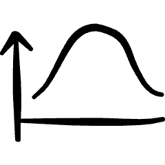 Science Graph Icon from Freehand Set