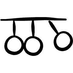 Science Momentum Icon from Freehand Set