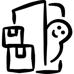 Delivery Door Front Icon from Freehand Set