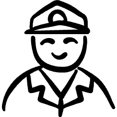 Delivery Man Icon from Freehand Set