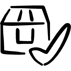 Shipment Management Check Icon from Freehand Set