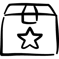 Shipment Management Favorite Star Icon from Freehand Set