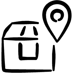 Shipment Management Package Tracking Location Icon from Freehand Set