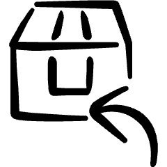 Shipment Management Previous Icon from Freehand Set