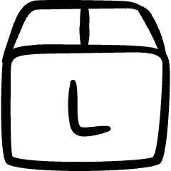 Package Size L Icon from Freehand Set