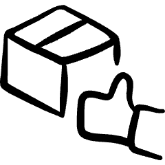 Shipment Delivered Icon from Freehand Set