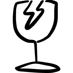 Shipment Fragile Break Symbol Icon from Freehand Set