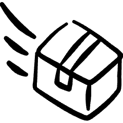 Shipment In Transit Icon from Freehand Set