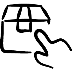 Shipment Touch Icon from Freehand Set