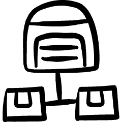 Warehouse Package Icon from Freehand Set