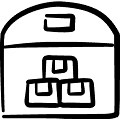 Warehouse Storage Icon from Freehand Set