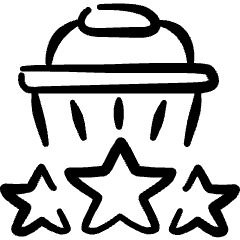 Shopping Basket Rating Icon from Freehand Set