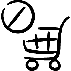 Shopping Cart Trolley Disable Icon from Freehand Set