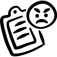 Customer Action Complaint Icon from Freehand Set
