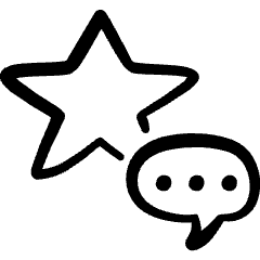 Customer Action Rating Comment Icon from Freehand Set