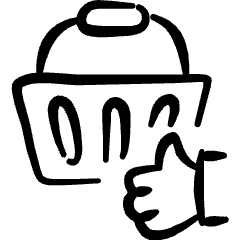 E Commerce Tap Basket Icon from Freehand Set