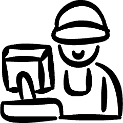 Shop Cashier Icon from Freehand Set