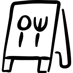 Shop Street Sign Restaurant 1 Icon from Freehand Set