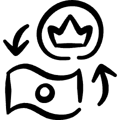 Discount Point Exchange Redeem Icon from Freehand Set