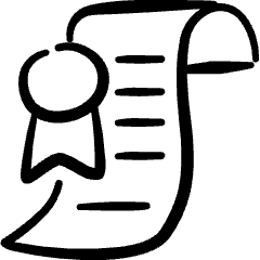 Certified Certificate Icon from Freehand Set