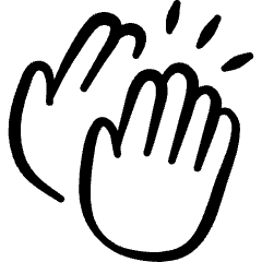 Clap Hand 1 Icon from Freehand Set