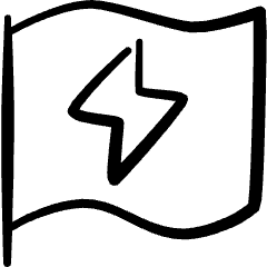 Flag Plain Flash Icon from Freehand Set