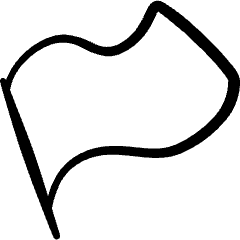 Flag Plain Rectangle Icon from Freehand Set