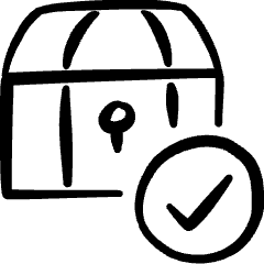 Gaming Treasure Find Icon from Freehand Set