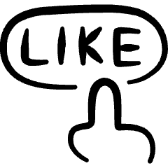 Like Click Icon from Freehand Set