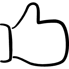 Like Hand Icon from Freehand Set