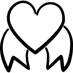 Love It Badage Icon from Freehand Set