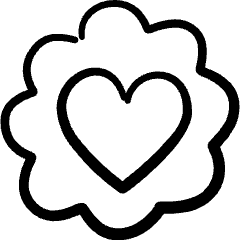 Love It Bubble Icon from Freehand Set