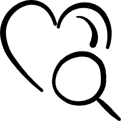Love It Search Icon from Freehand Set