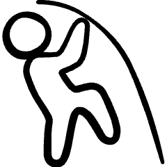 Athletics Pole Vault Icon from Freehand Set