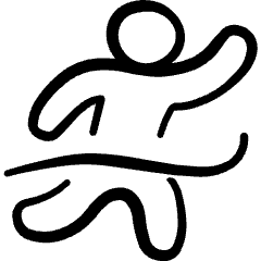 Athletics Running Goal 2 Icon from Freehand Set