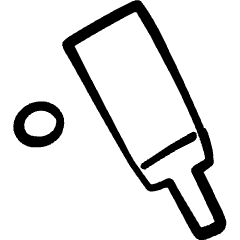 Cricket Bat Ball  Icon from Freehand Set