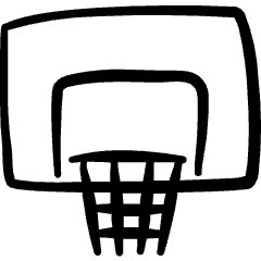 Basketball Hoop Icon from Freehand Set