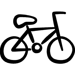 Biking Bicycle Icon from Freehand Set