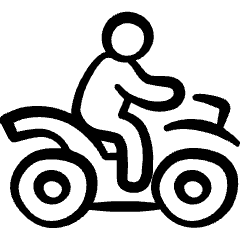 Biking Helmet Person Icon from Freehand Set