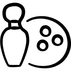 Bowling Set Icon from Freehand Set