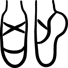 Dancing Ballet Icon from Freehand Set