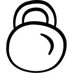 Fitness Grip Weights Icon from Freehand Set