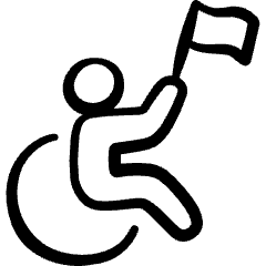 Paralympics Flag Icon from Freehand Set