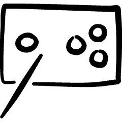 Pool Table Icon from Freehand Set