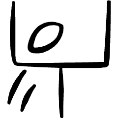 American Football Score Icon from Freehand Set