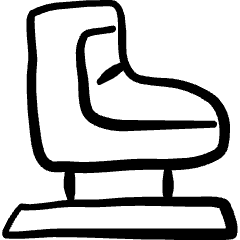 Skating Shoes Icon from Freehand Set