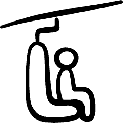 Skiing Cable Car Icon from Freehand Set