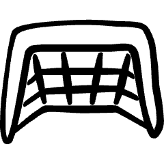 Soccer Goal Net Icon from Freehand Set