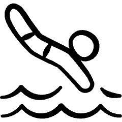 Swimming Diving Icon from Freehand Set