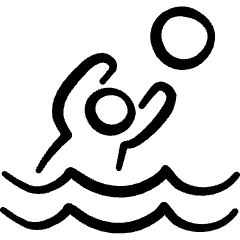 Swimming Waterpolo Icon from Freehand Set